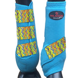 HILASON L M S Horse Front Leg Sport Boots| Printed Sport Boots| Horse Boots