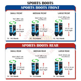 HILASON L M S Horse Rear Hind Leg Sport Boots Printed