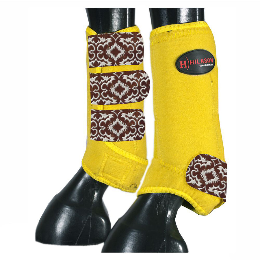 HILASON L M S H. Rear Hind Leg Sport Boots Printed Hind Rear Leg Boots by Hilason – Cowboy and equestrian accessories