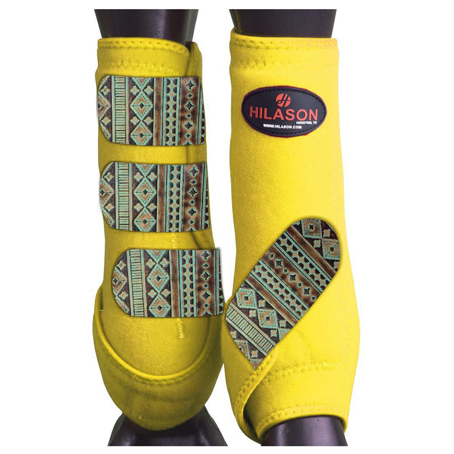 HILASON L M S H. Rear Hind Leg Sport Boots Printed Hind Rear Leg Boots by Hilason – Cowboy and equestrian accessories