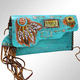 American Darling Envelope Hand Painted Full Grain Genuine Leather W. by Hilason – Cowboy and equestrian accessories