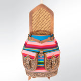 American Darling Hand Tooled Saddle Blanket Genuine Leather Women Bag Western Handbag Purse