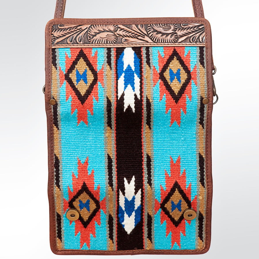 American Darling Western Wallet Bag Hair-On Cowhide Genuine Vegetable Tanned Leather Travel Clutch with YKK Zipper