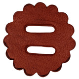 18pk Hilason Slotted Scalloped Leather Rosette Concho Saddle Mahogany by Hilason – Cowboy and equestrian accessories