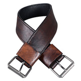 Hilason Western Leather Horse Saddle Girth Cinch Brown