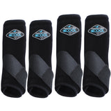 Med Professionals Choice Sports Medicine 2XCOOL H. 4pk Boots Black – by Hilason – Cowboy and equestrian accessories