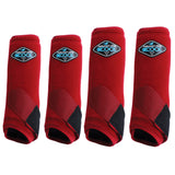 L Professionals Choice Sports Medicine 2XCOOL Horse 4 Pack Boots Crimson
