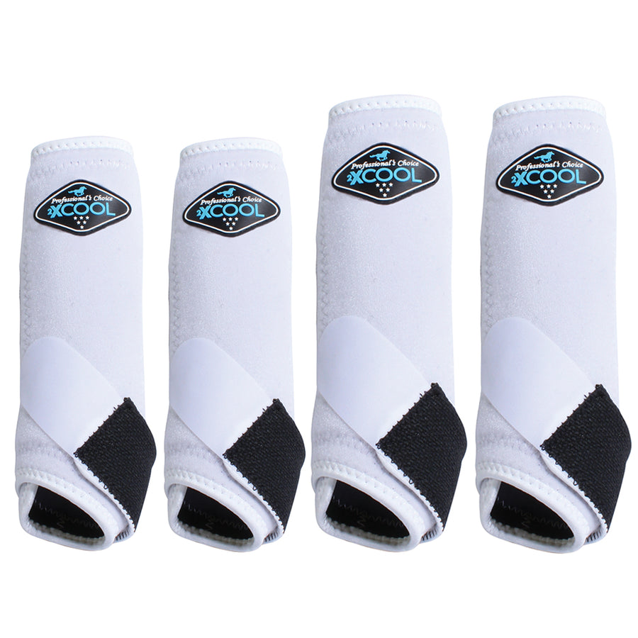 Professionals Choice 2XCool Horse Sports Boots 4 Pack White