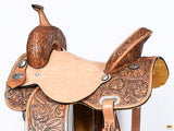 15 In Hilason Western Horse Barrel Racing Trail Pleasure American Leather Saddle