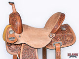 HILASON Western Horse Barrel Racing Saddle Trail American Leather | Western Saddle | Saddle for Horses | Barrel Racing Saddle