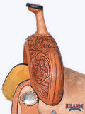 15 In Hilason Western Horse Barrel Racing Trail Pleasure American Leather Saddle
