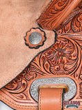 15 In Hilason Western Horse Barrel Racing Trail Pleasure American Leather Saddle