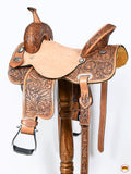 15 In Hilason Western Horse Barrel Racing Trail Pleasure American Leather Saddle