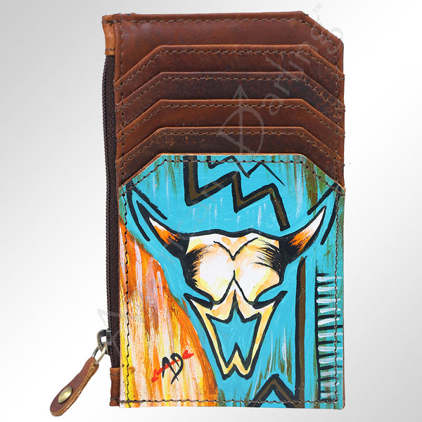 American Darling ADCCM101P8 Card-Holder Genuine Leather Women Bag W. by Hilason – Cowboy and equestrian accessories
