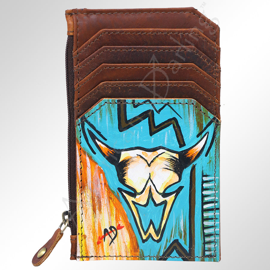 American Darling ADCCM101P8 Card-Holder Genuine Leather Women Bag W. by Hilason – Cowboy and equestrian accessories