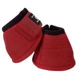 Small Classic Equine DyNO No Turn Bell Boots Crimson by Hilason – Cowboy and equestrian accessories