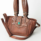 American Darling Hand Tooled Genuine Leather Women Bag Western Handbag Purse