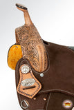 Hilason Flex Tree Western Horse Saddle In American Leather Barrel Trail