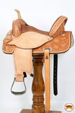 Flex Tree Western Horse Saddle In American Leather Barrel Trail By Hilason