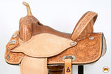 Flex Tree Western Horse Saddle In American Leather Barrel Trail By Hilason