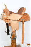 Flex Tree Western Horse Saddle In American Leather Barrel Trail By Hilason