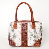 American Darling Tote Hand Tooled Hair On Genuine Leather Women Bag Western Handbag Purse