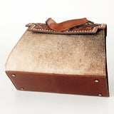 American Darling Briefcase Hand Tooled Hair On Genuine Leather Western Women Bag Handbag | for Cute Laptop