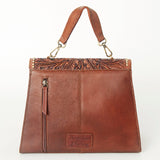 American Darling Briefcase Hand Tooled Hair On Genuine Leather Western Women Bag Handbag | for Cute Laptop