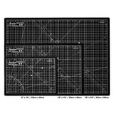 9 In X 12 Angelus Self Healing Cutting Mat Black