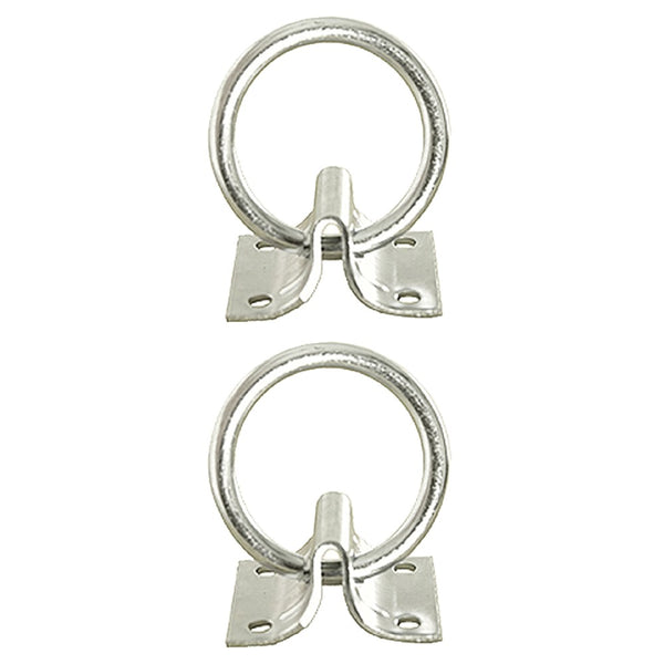 HILASON 2" Cross 2mm Sheet Zinc Plated Block Tie Ring lot for Horses - Uhorse