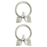Metal tie rings with mounting brackets, set of two - Uhorse
