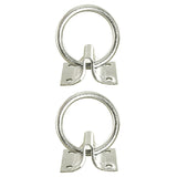 Hilason 2 in Cross Tie Ring w/ 2mm sheet Zinc Plated