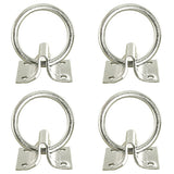 Metal tie rings with bracket mounts, set of four - Uhorse