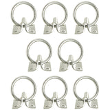 HILASON 2" Cross 2mm Sheet Zinc Plated Block Tie Ring lot for Horses - Uhorse