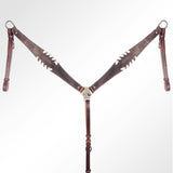 AMERICAN DARLING W. H. Headstall Breast Collar Set Leather – Hilason