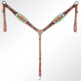 AMERICAN DARLING W. H. Headstall Breast Collar Set Leather – Hilason
