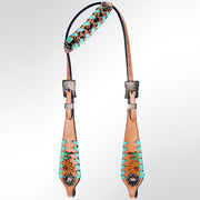 American Darling Western Horse Floral Genuine Leather Headstall | Tack for Horses