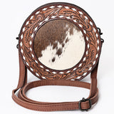 ADBGZ389 American Darling Hand Tooled Hair On Genuine Leather Women Bag Western Handbag Purse