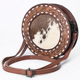 ADBGZ389 American Darling Hand Tooled Hair On Genuine Leather Women Bag Western Handbag Purse