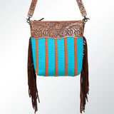 American Darling GIBGX222 Signature Crossbody Hand Tooled Saddle Blanket Genuine Leather Women Bag Western Handbag Purse