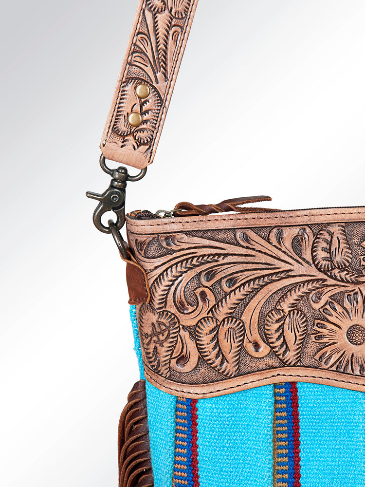 American Darling Cross Body Hand Tooled Saddle Blanket Genuine Leather Western Women Bag Handbag Purse | Crossbody for |Cute