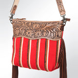 American Darling GIBGX217 Signature Crossbody Hand Tooled Saddle Blanket Genuine Leather Women Bag Western Handbag Purse