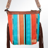 American Darling GIBGX215 Signature Crossbody Hand Tooled Saddle