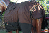 66"- 84" Hilason 1200D Winter Waterproof Poly Turnout Horse Blanket Belly Wrap Brown