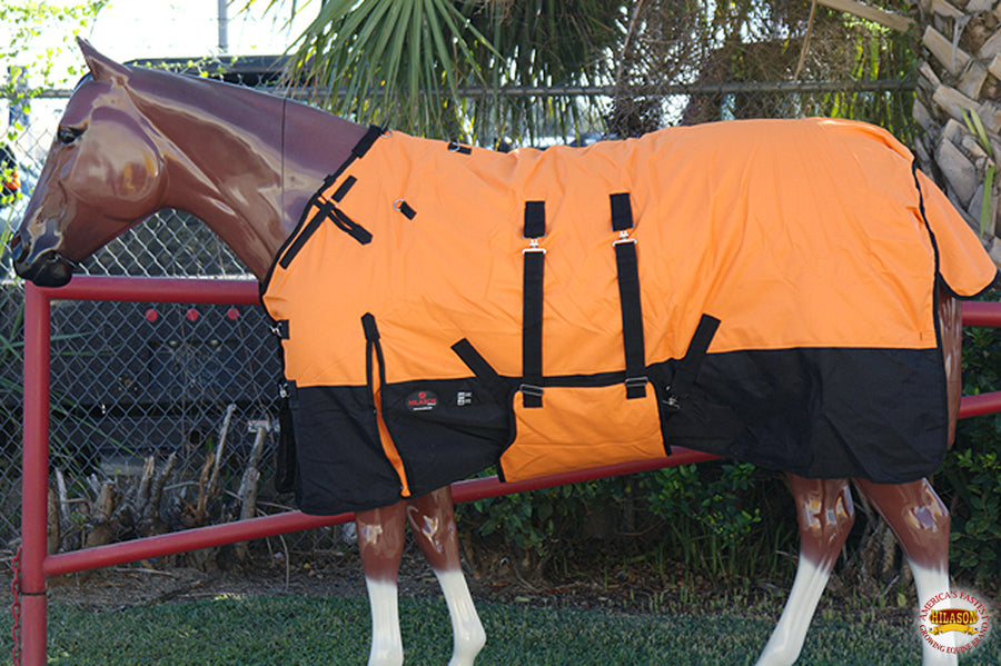 HILASON 1200D Winter Waterproof Poly Horse Blanket Belly Wrap | Turnout Blankets for Horses