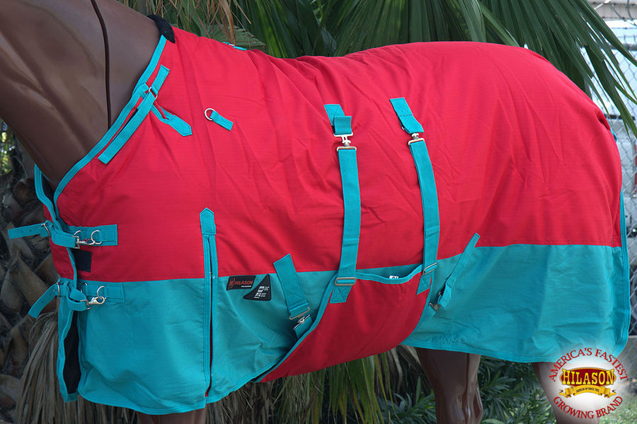 HILASON 1200D Winter Waterproof Poly Horse Blanket Belly Wrap | Turnout Blankets for Horses