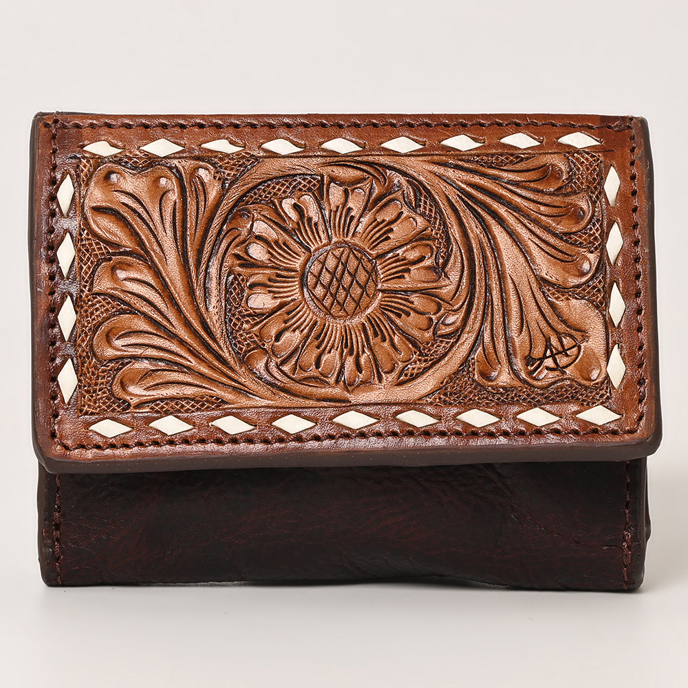 American Darling ADBGZ391 Wallet Hand Tooled Genuine Leather Women Bag Western Handbag Purse