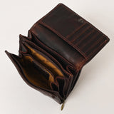 American Darling ADBGZ391 Wallet Hand Tooled Genuine Leather Women Bag Western Handbag Purse