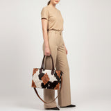 American Darling Tote Hair-On Hand Tooled Genuine Leather Western Women Bag Handbag Purse | Travel Bags College Casual