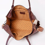 American Darling Tote Hair-On Hand Tooled Genuine Leather Western Women Bag Handbag Purse | Travel Bags College Casual